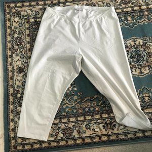 J.Jill Pima Capri Leggings 3X White